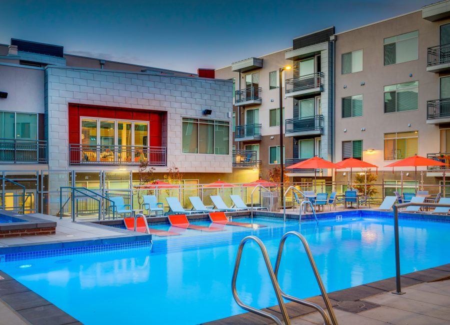 Pool Lounge Element 31 at Brickyard Apartments | Salt Lake City, UT Mixed-Use Architecture | Think Architecture