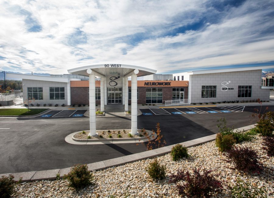 Exterior of Neuroworx Healthcare Office & Rehabilitation Center in Sandy, UT | Utah Healthcare Building Architectural Design