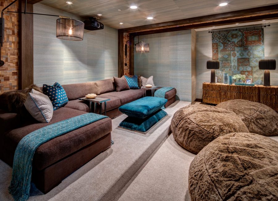 Living Room In Ski Lodge