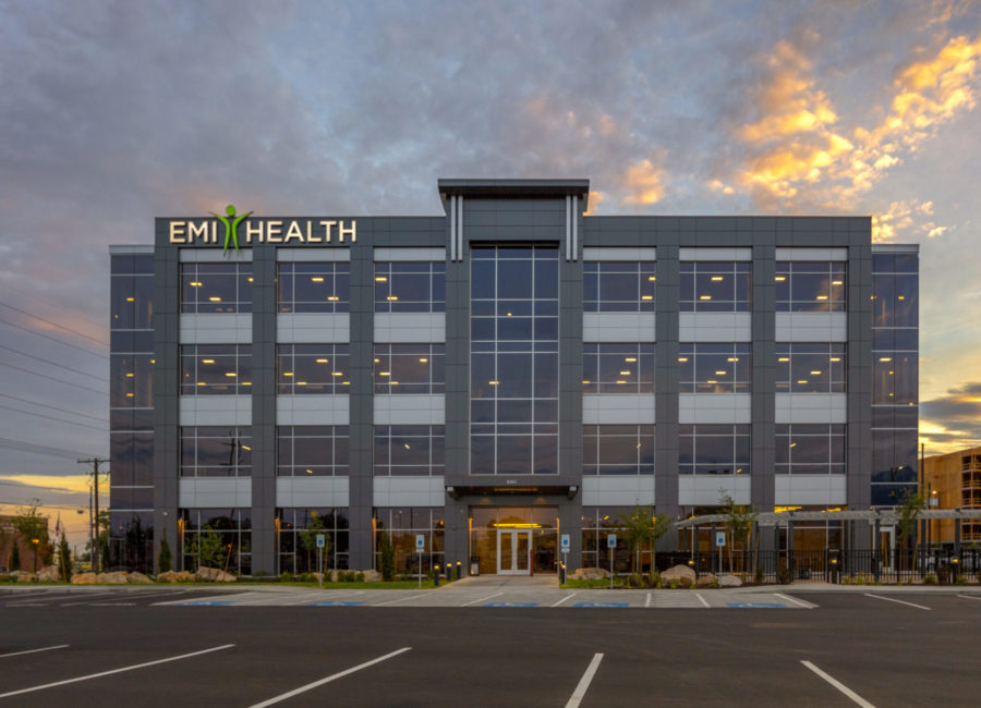 Exterior Architecture Design of EMI Health building | Salt Lake City Office Building Architectural Design