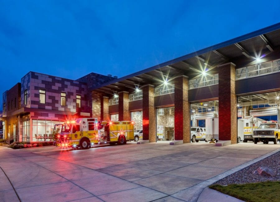 Murray Fire Station in Murray, Utah | Utah Fire Station Bay Design | Think Architecture