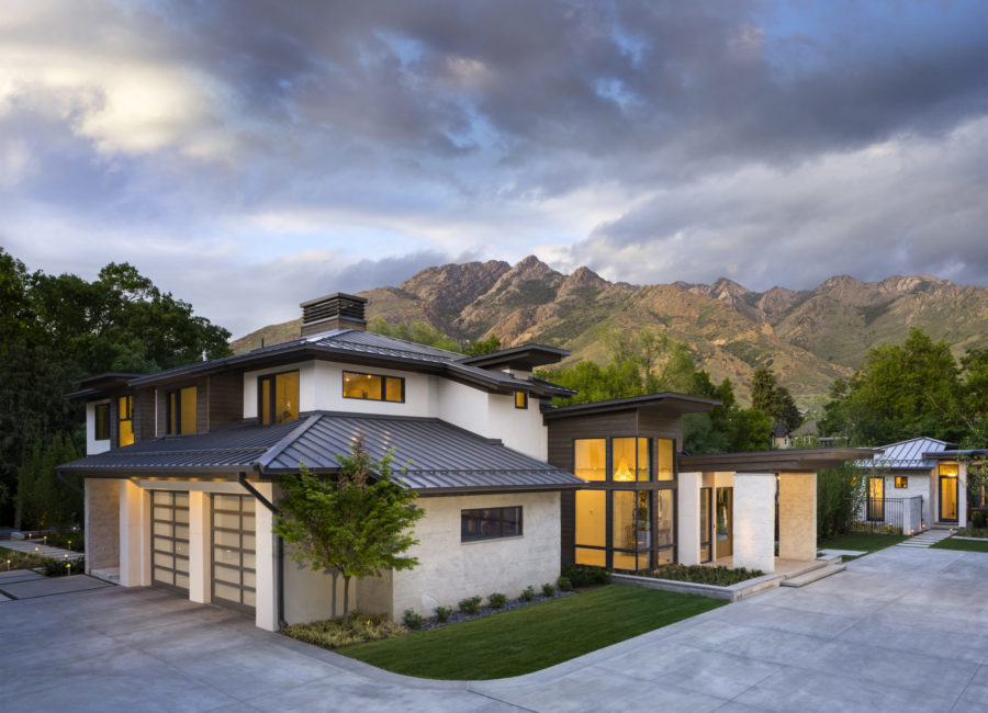 modern home with a view - custom home design by Think Architecture