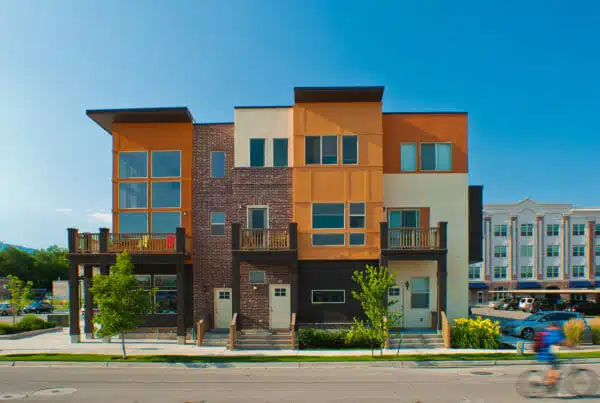 Birkhill townhomes Mixed-use development in Salt Lake City Utah - Residential architecture project