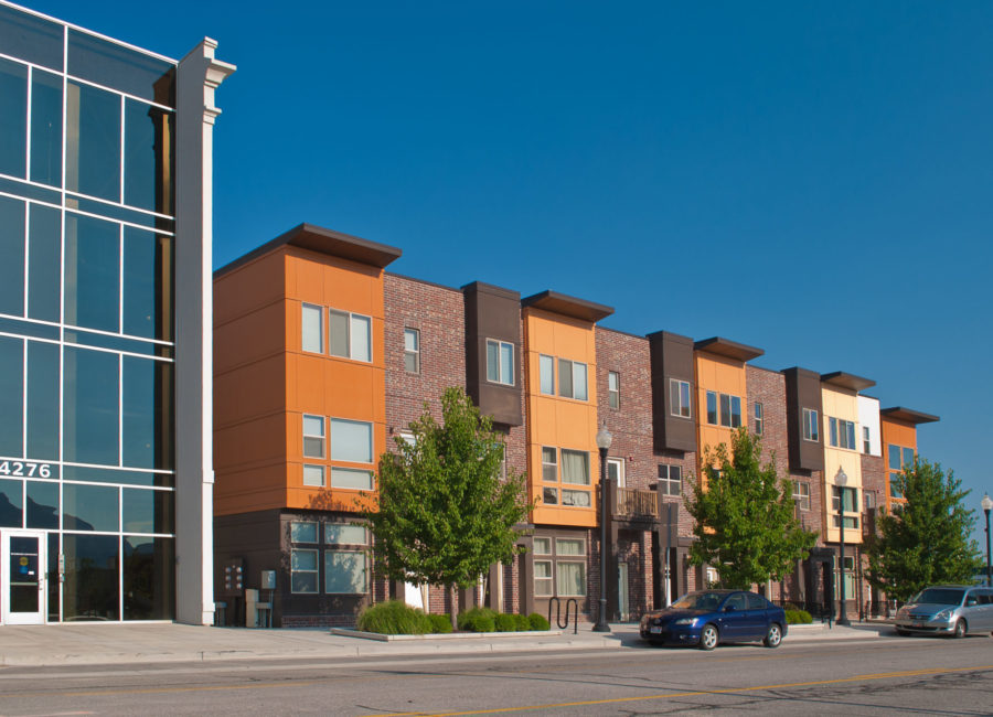 commercial and residential spaces at Birkhill Mixed-Use Development in Murray, Utah | Think Architecture