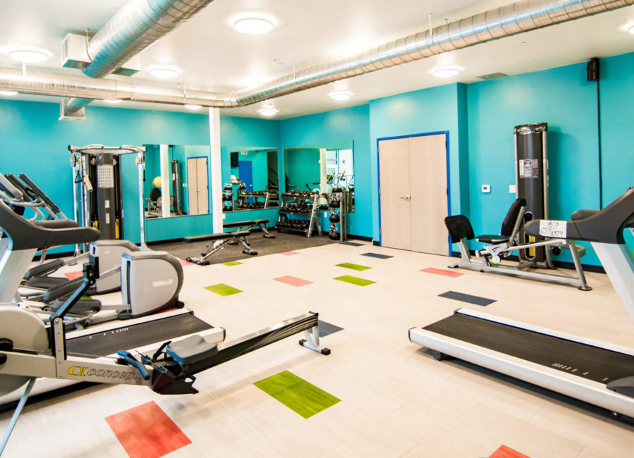 Fitness Center at C9 Flats | multifamily residential architectural design for commercial property developers in Salt Lake City, UT | Think Architecture