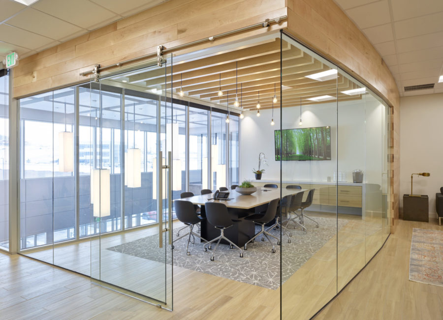 board meeting room at Jones Waldo office in Lehi, UT | Utah interior design project | Think Architecture