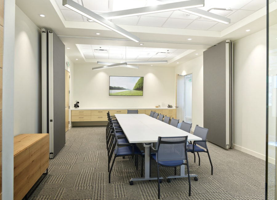 meeting room at Jones Waldo office in Lehi, UT | Utah interior design project | Think Architecture