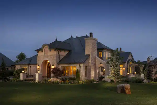 Front exterior of custom built home | Weidman Residence | Utah Residential Architects | Think Architecture