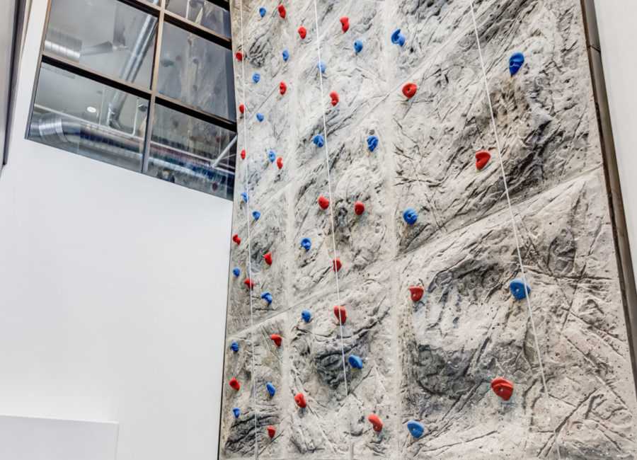 Indoor Rock Climbing Wall at Parkway Lofts in American Fork, Utah | multifamily building architects | Think Architecture