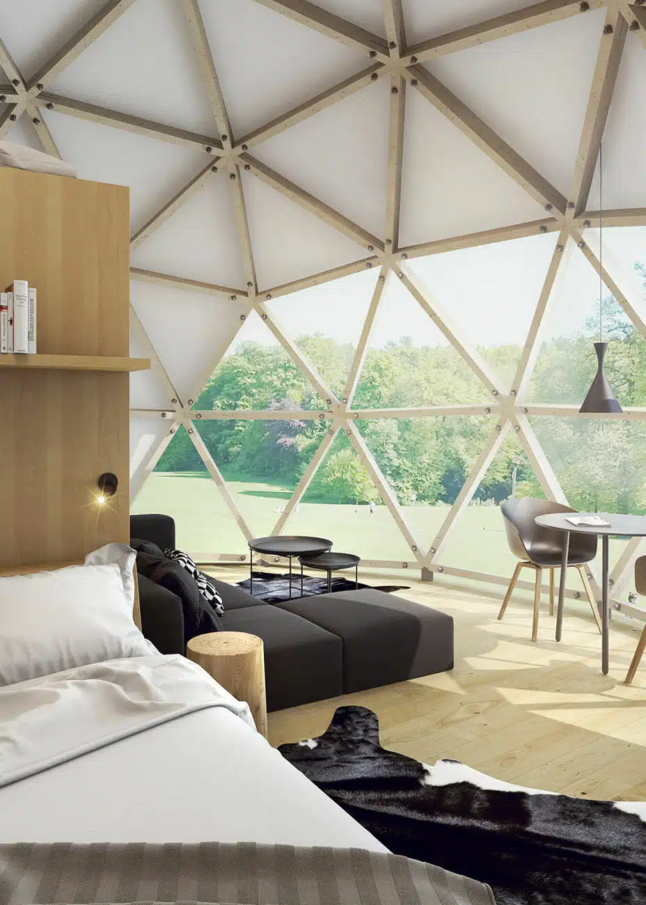 Utah Futuristic Home Interior Design Architecture with geodesic design