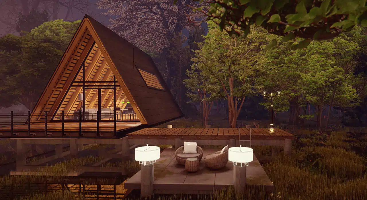 Utah Modern A-frame Nature House Landscape Architecture