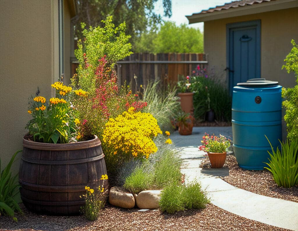 rainwater catchment designing sustainable water-wise gardens in Utah | Think Architecture
